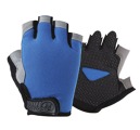 Дишащи ръкавици за колоездене с полупалци и противоплъзгащо покритие - сини Дишащи ръкавици за колоездене с полупалци и противоплъзгащо покритие - сини