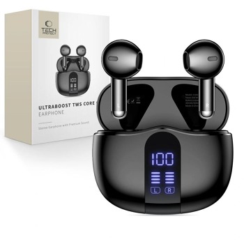 Безжични слушалки Tech-Protect UltraBoost TWS Earphone Core G2 - Черни