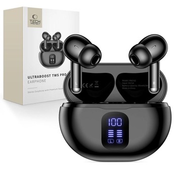 Безжични слушалки Tech-Protect UltraBoost TWS Earphone Pro G2 - Черни